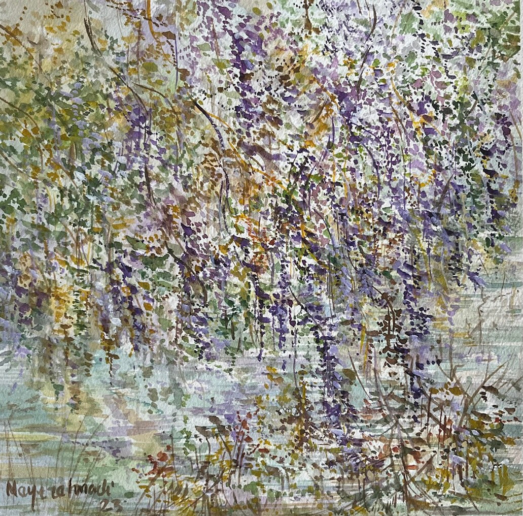 Watercolour Painting “Pond Series”3 - HassanNayerahmadiArt