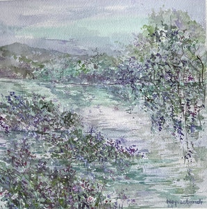 Watercolour Painting “Pond Series”4 - HassanNayerahmadiArt