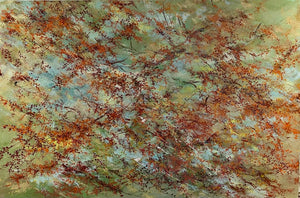 Autumn Leaves #1, Acrylic on Canvas 40"x60" - HassanNayerahmadiArt