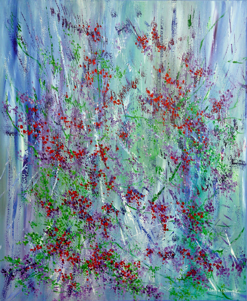 Abstract acrylic painting, abstract landscape, Artist in Toronto