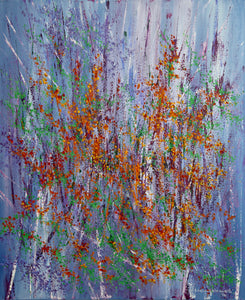 Abstract acrylic painting, abstract landscape, Artist in Toronto