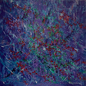 Purple#1 (24"x24") - HassanNayerahmadiArt