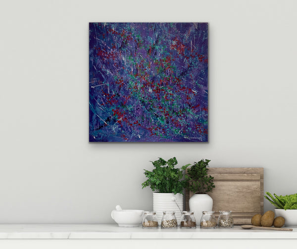 Purple#1 (24"x24") - HassanNayerahmadiArt