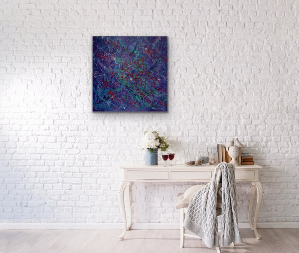 Purple#1 (24"x24") - HassanNayerahmadiArt