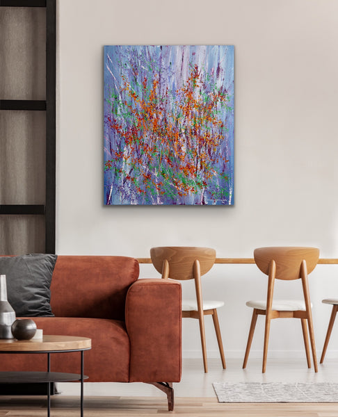 Abstract acrylic painting, abstract landscape, Artist in Toronto