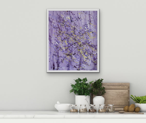 Purple flowers (20"x24") - HassanNayerahmadiArt