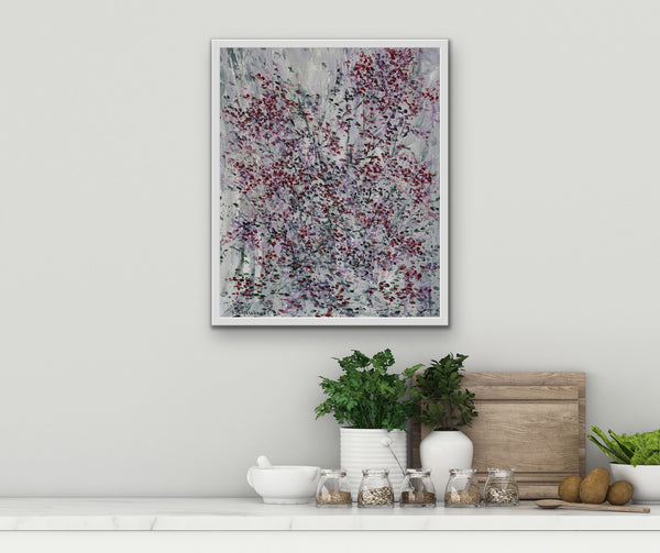 Red Flowers#2 (20"x24") - HassanNayerahmadiArt