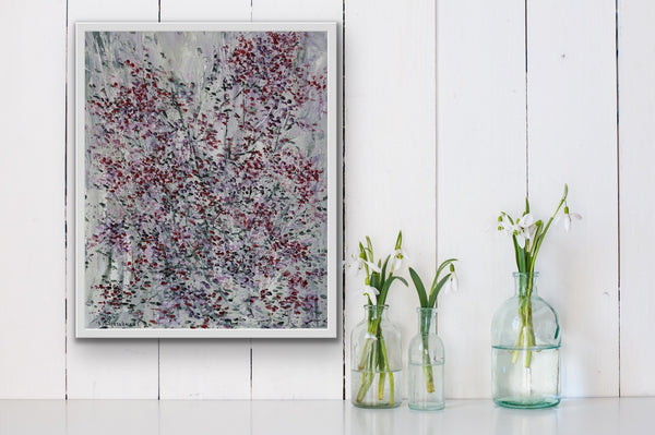 Red Flowers#2 (20"x24") - HassanNayerahmadiArt