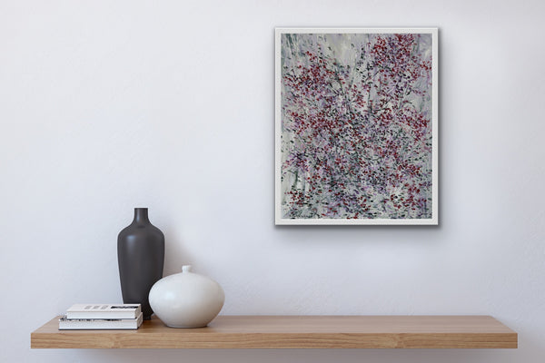 Red Flowers#2 (20"x24") - HassanNayerahmadiArt